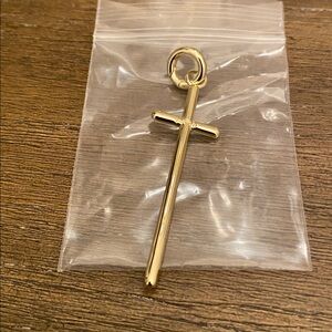 Gold Cross charm